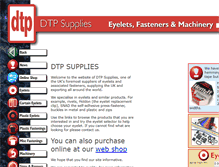 Tablet Screenshot of dtpsupplies.com